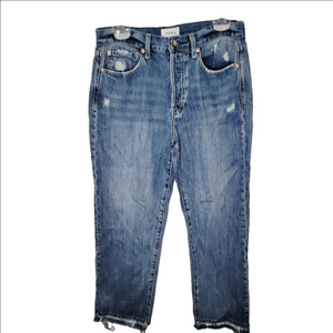 Pistola Charlie Hogh Rise straight distressed jeans